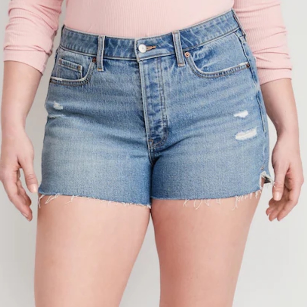 NWT High-Waisted OG Straight Jean Shorts for Women -- 3-inch inseam PLUS SIZE 22